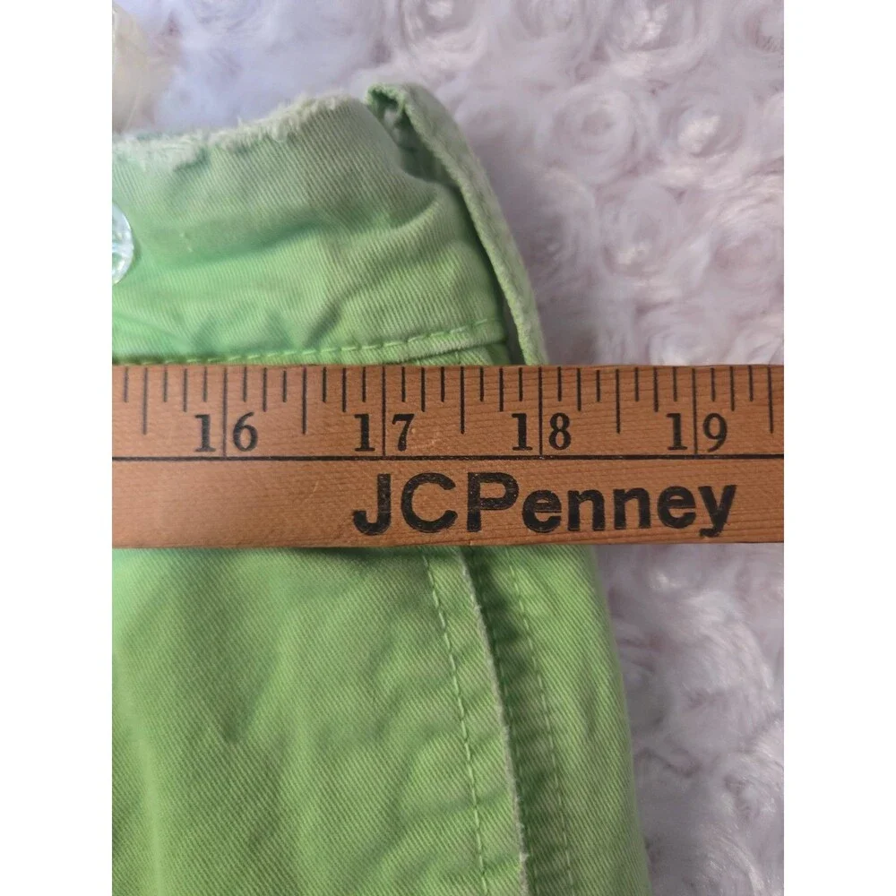 Abercrombie And Fitch Washed Green Mens Shorts Size 34